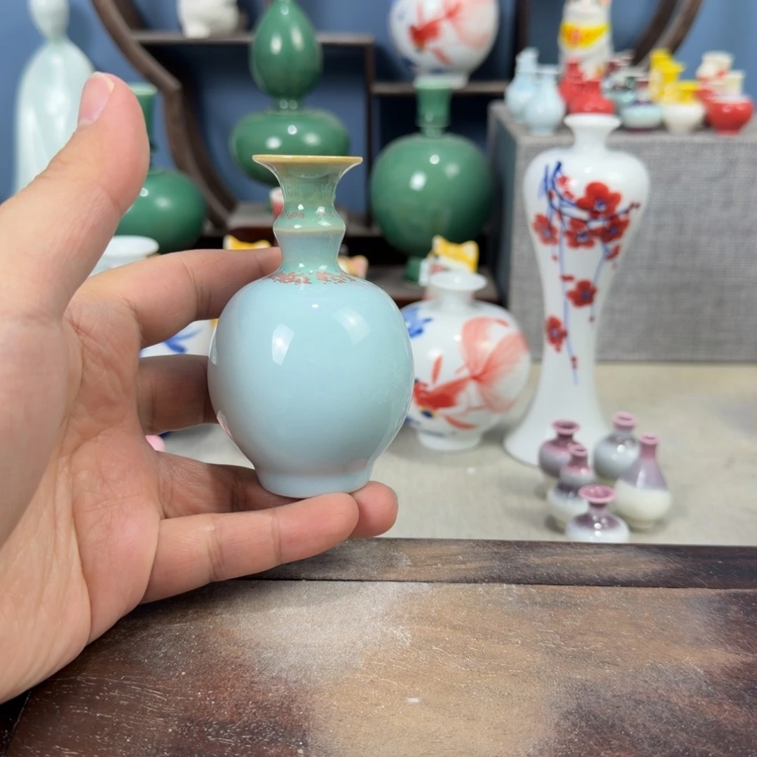 陶瓷手工小花器摆件
