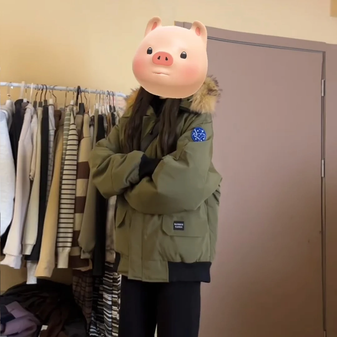 美式韩系棉衣棉服女2025冬季新款宽松加厚夹棉超好看棉袄夹克外套