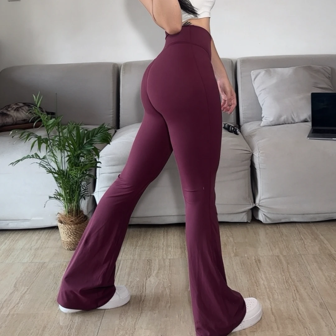 VivaPark秋冬新瑜伽服微喇裤女运动健身跑步显瘦普拉提高腰紧身