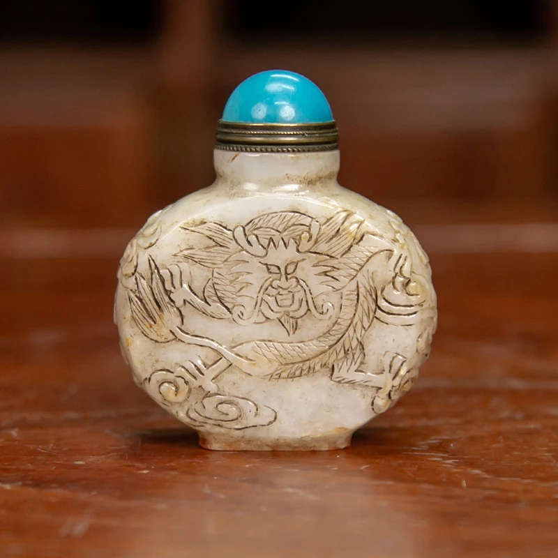 和田玉鼻烟壶NY27579