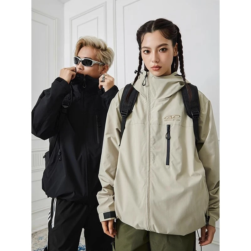 【Achock官方店】美式复古简约登山夹克潮户外运动外套男女