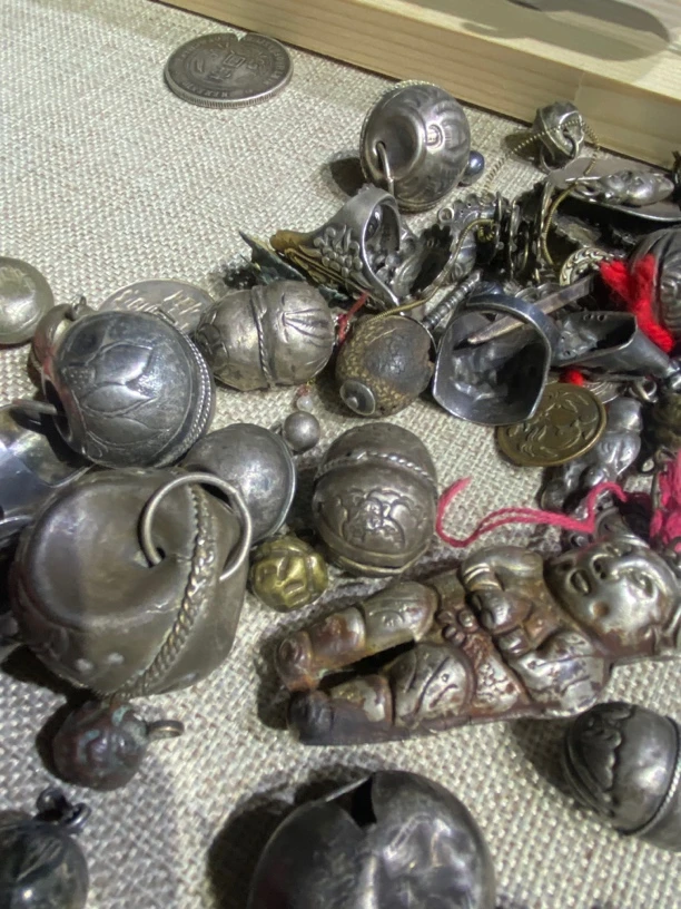 足银银制品 老银饰品diy配件（直播链接）复古银制品精美挂件挂坠