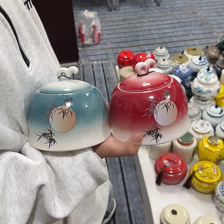 茶叶罐陶瓷家用储物罐瑕疵品介意勿拍
