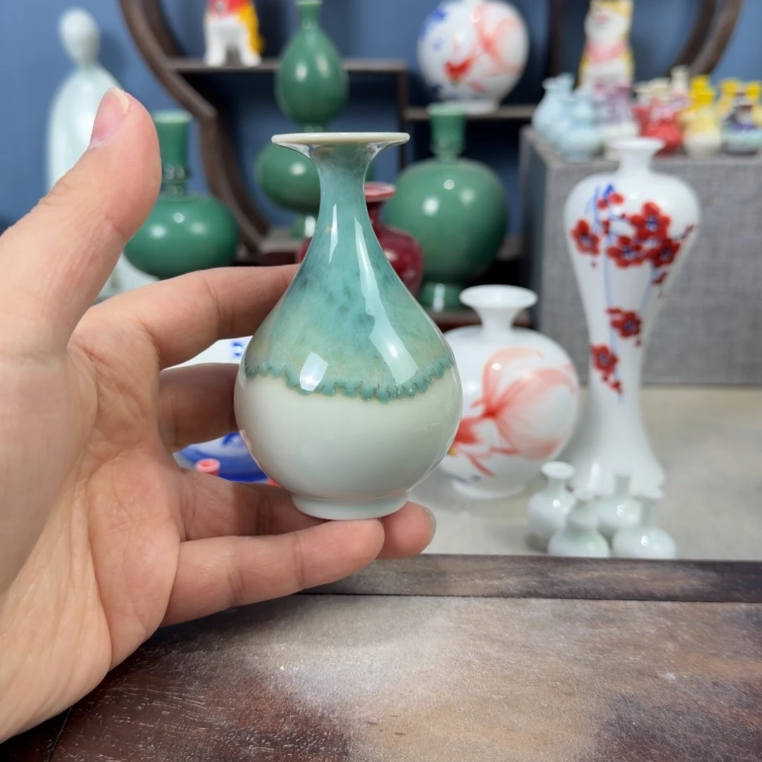 陶瓷手工小花器摆件