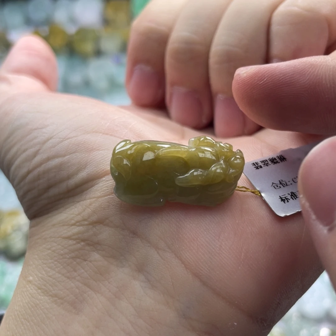 翡翠未镶嵌颈饰貔貅3
