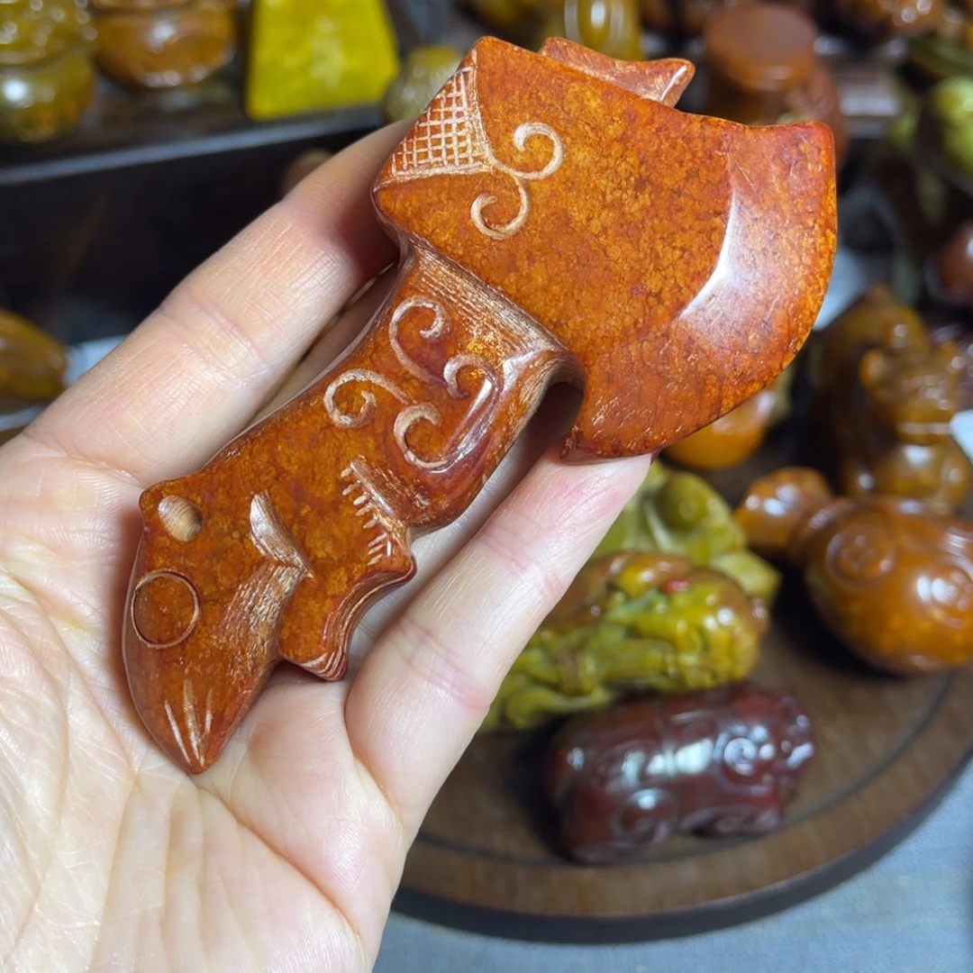 蛇纹石玉合金颈饰