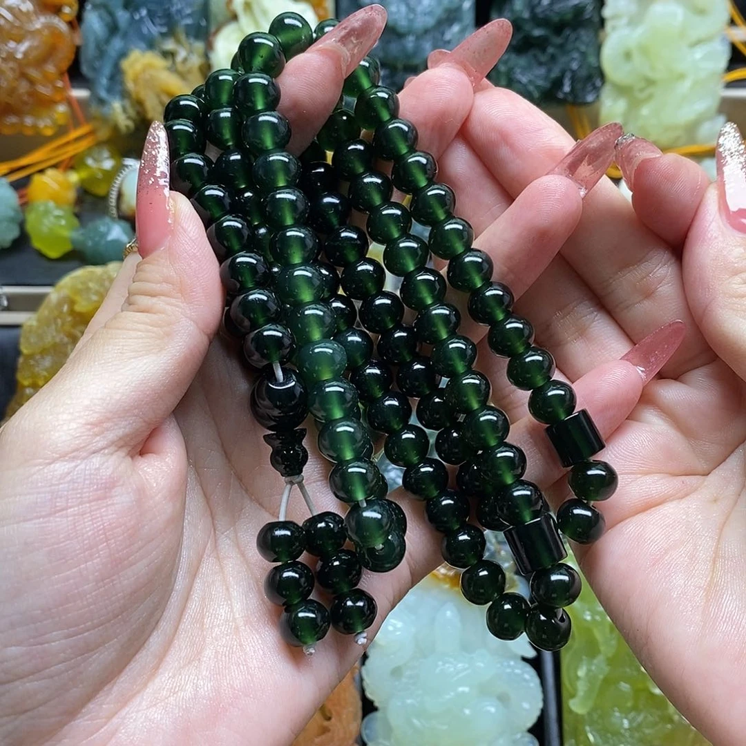 蛇纹石玉颈饰未镶嵌O*～