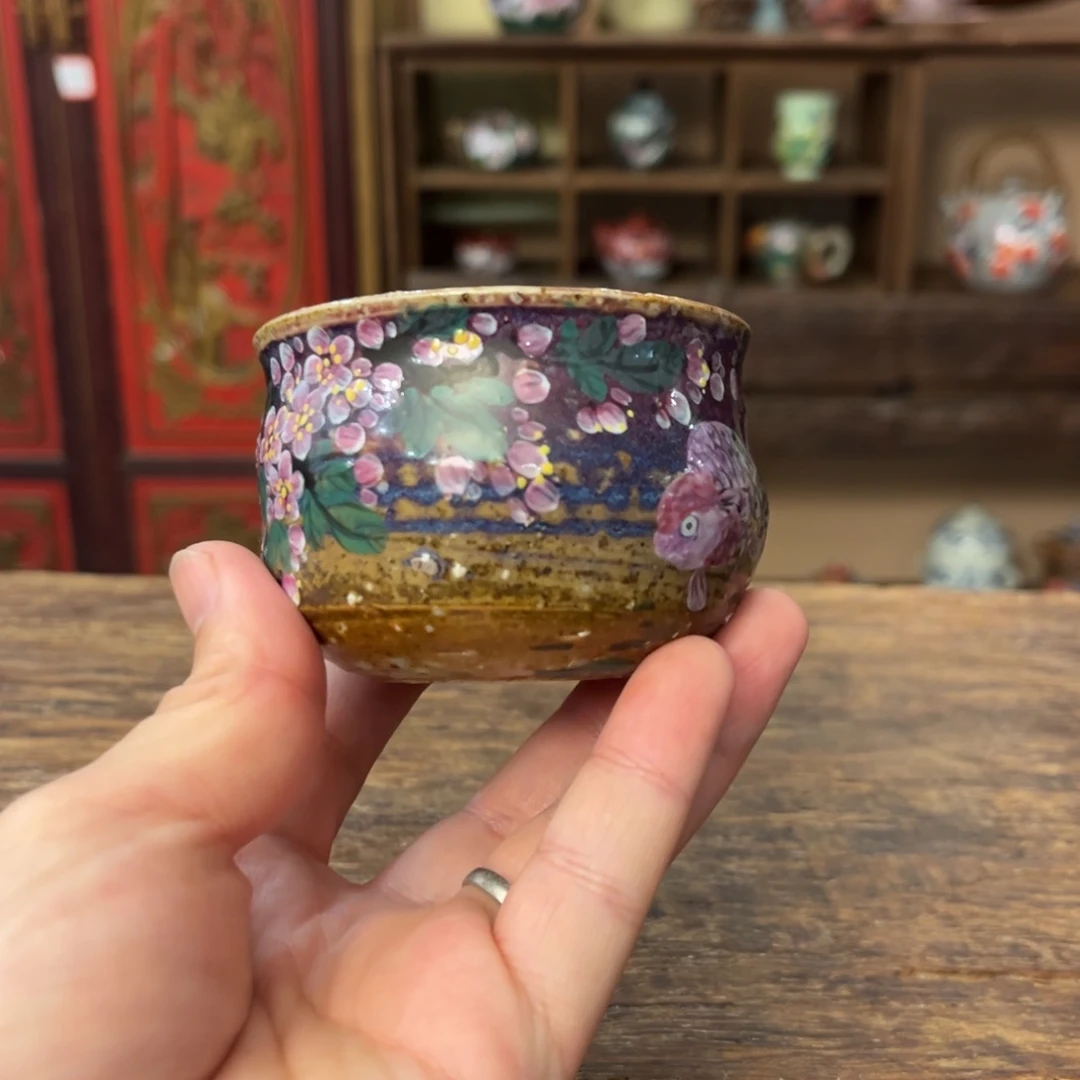 柴烧手工手绘陶瓷