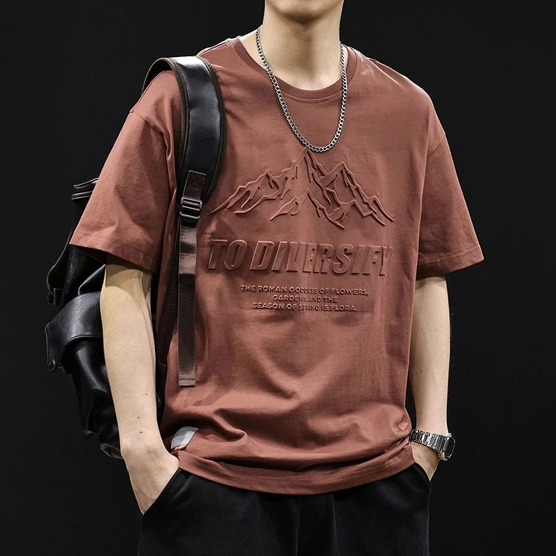 Cebrodz夏季薄款短袖T桖男宽松美式美式百搭半袖半袖休闲