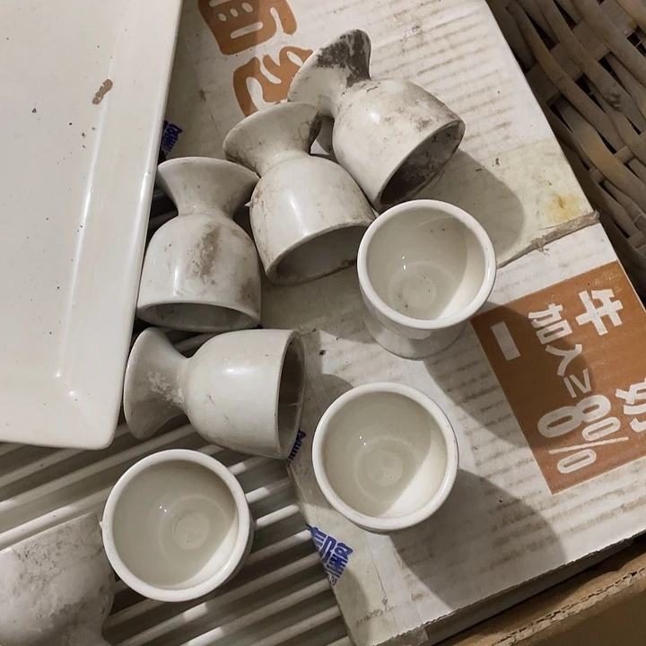瓷片强化瓷蛋杯8个