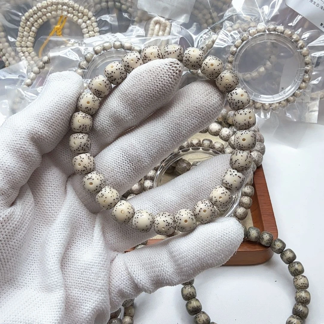 星月菩提吊坠5骨瓷白月留白9