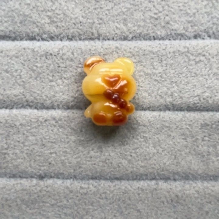 裸石琥珀未镶嵌苦**涩天然蜜蜡配件