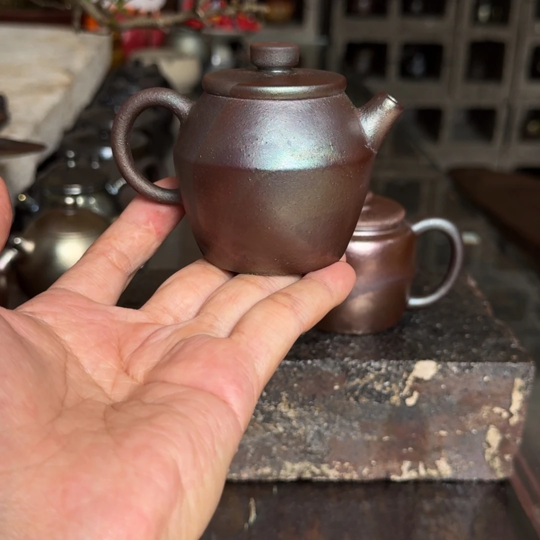 建水紫陶紫泥柴烧茶具100cc