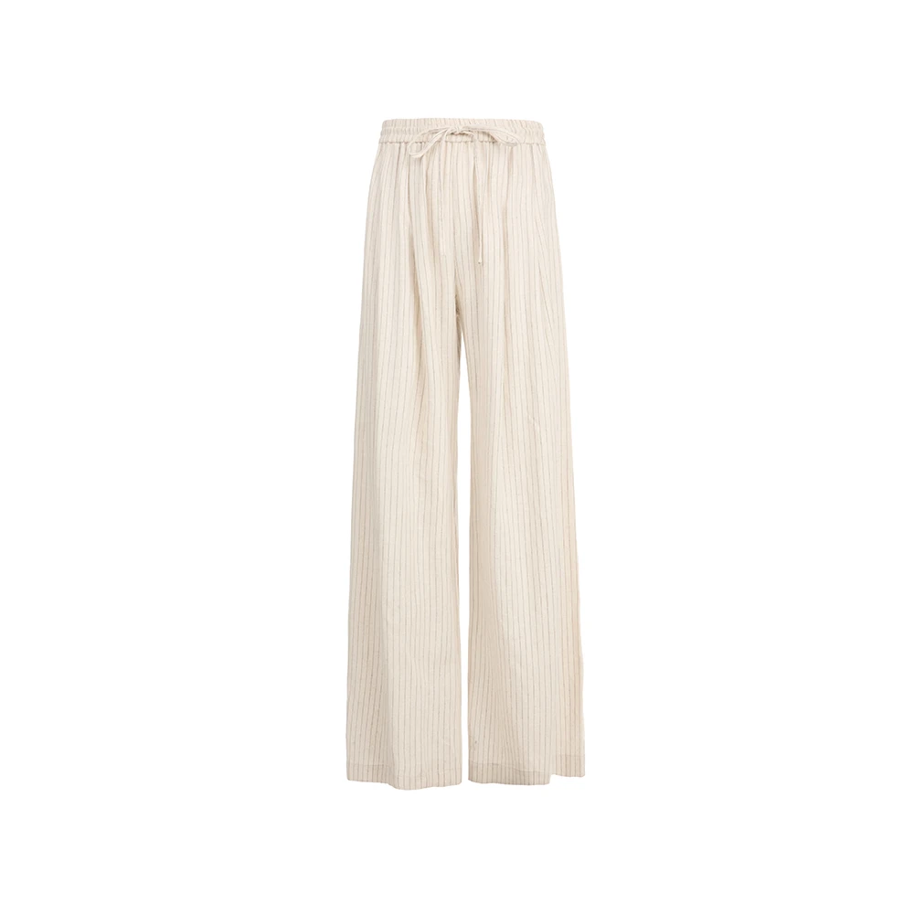 S·DEER圣迪奥显瘦气质高腰时尚休闲百搭百褶长裤S252Z0808