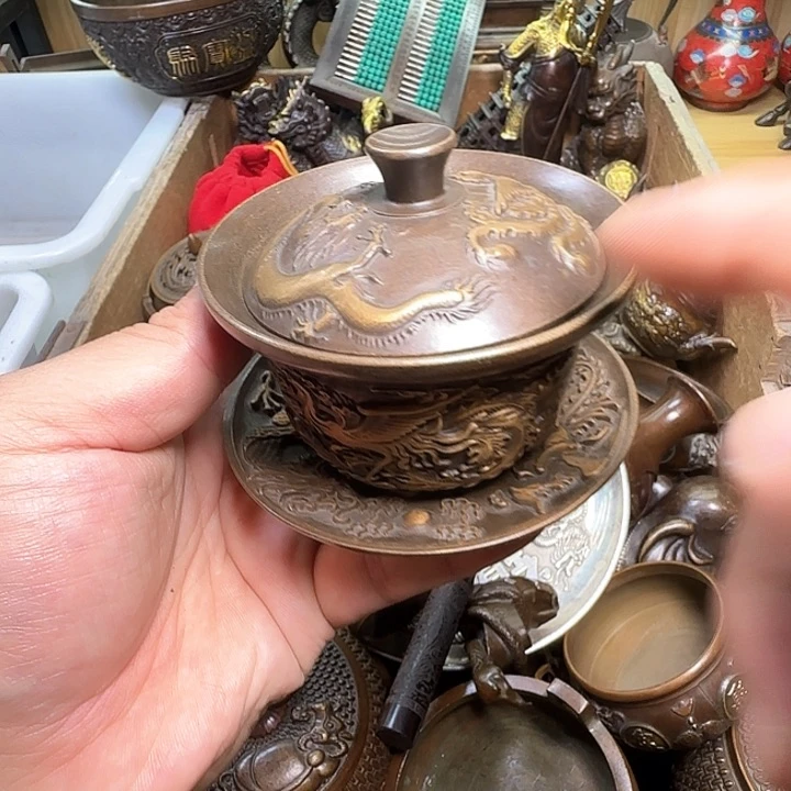 铜器办公室茶室摆件