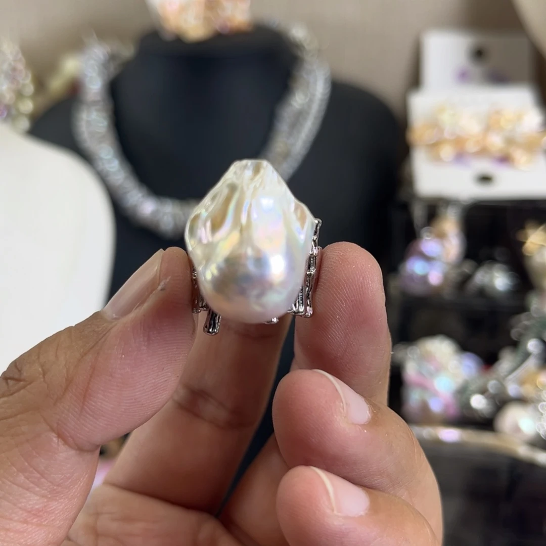 戒指未镶嵌淡水珍珠?****?【纯恬】