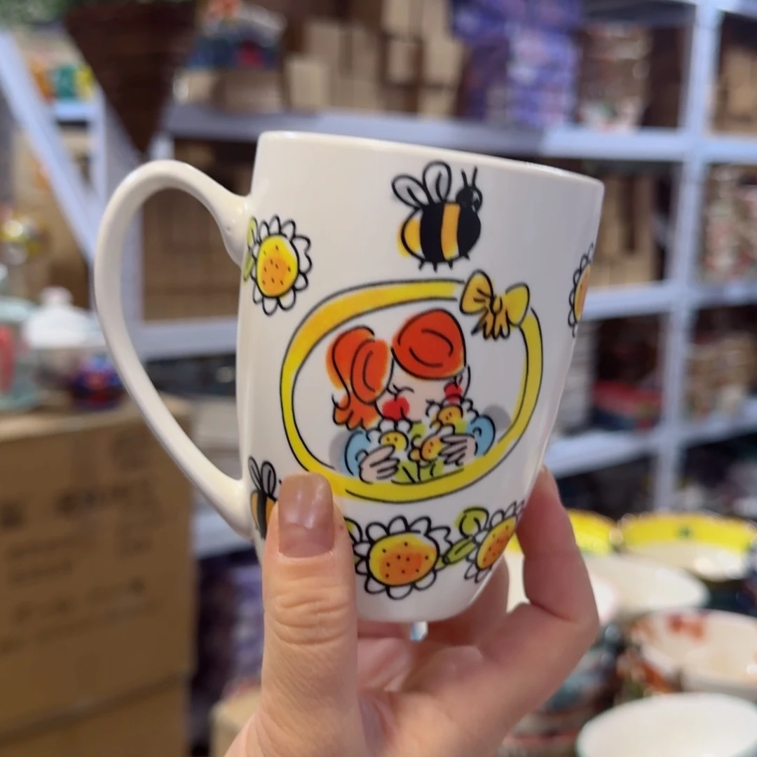 陶瓷荷兰太太杯子一只看图