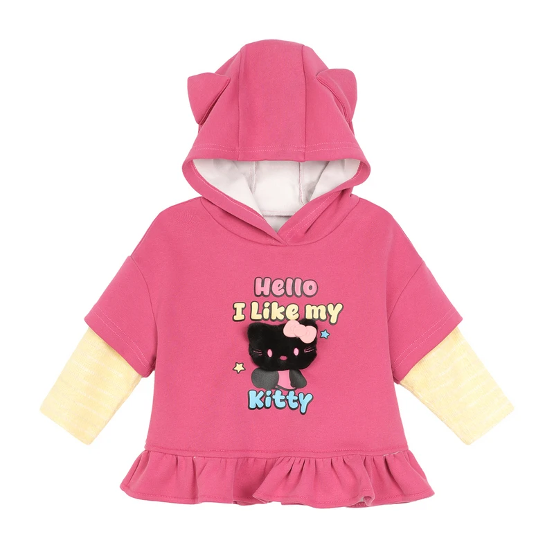 【福利专场】小o爸女婴童 2025秋季新款卡通KT猫洋气套装BK576029