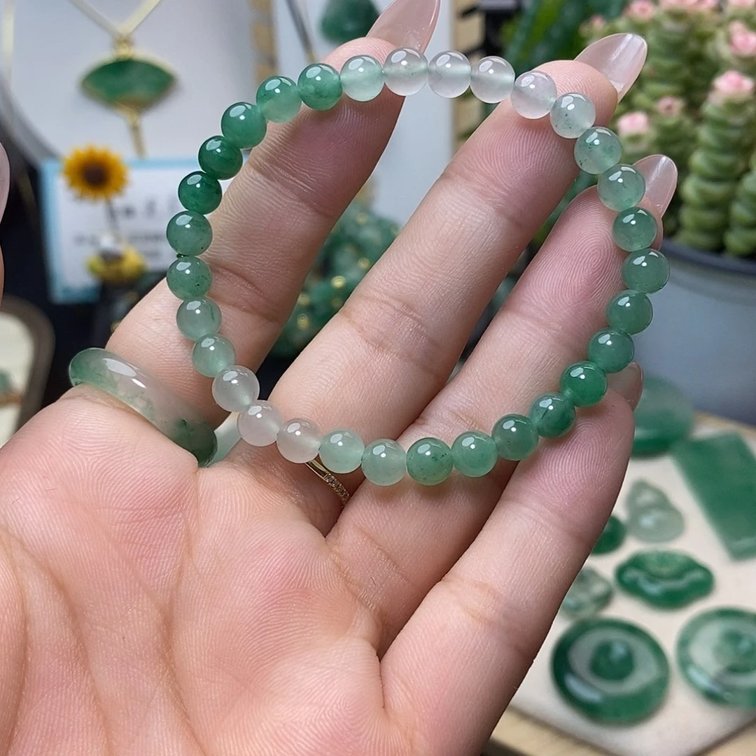 未镶嵌手链石英岩玉