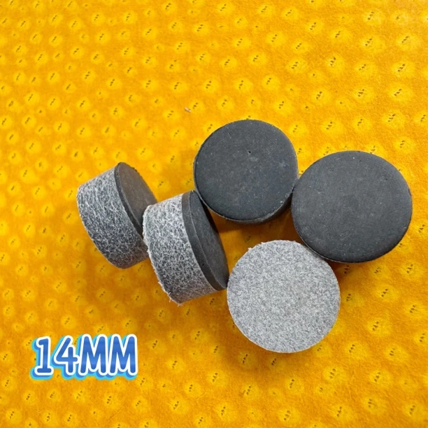 精选冲杆皮头大头白单层皮头皮质台球皮头单层牛皮材质