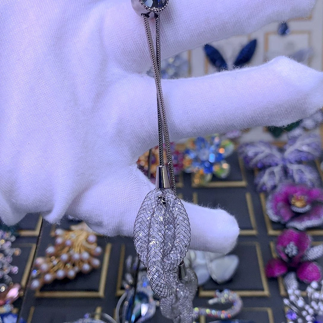 合成立方氧化锆铜毛衣链