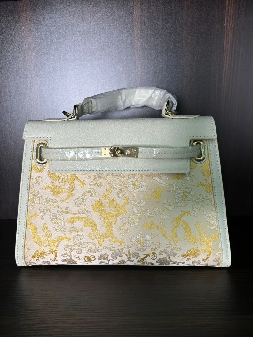 新中式凯利包包气质高档时尚复古金色单肩国风包轻奢女士百搭202