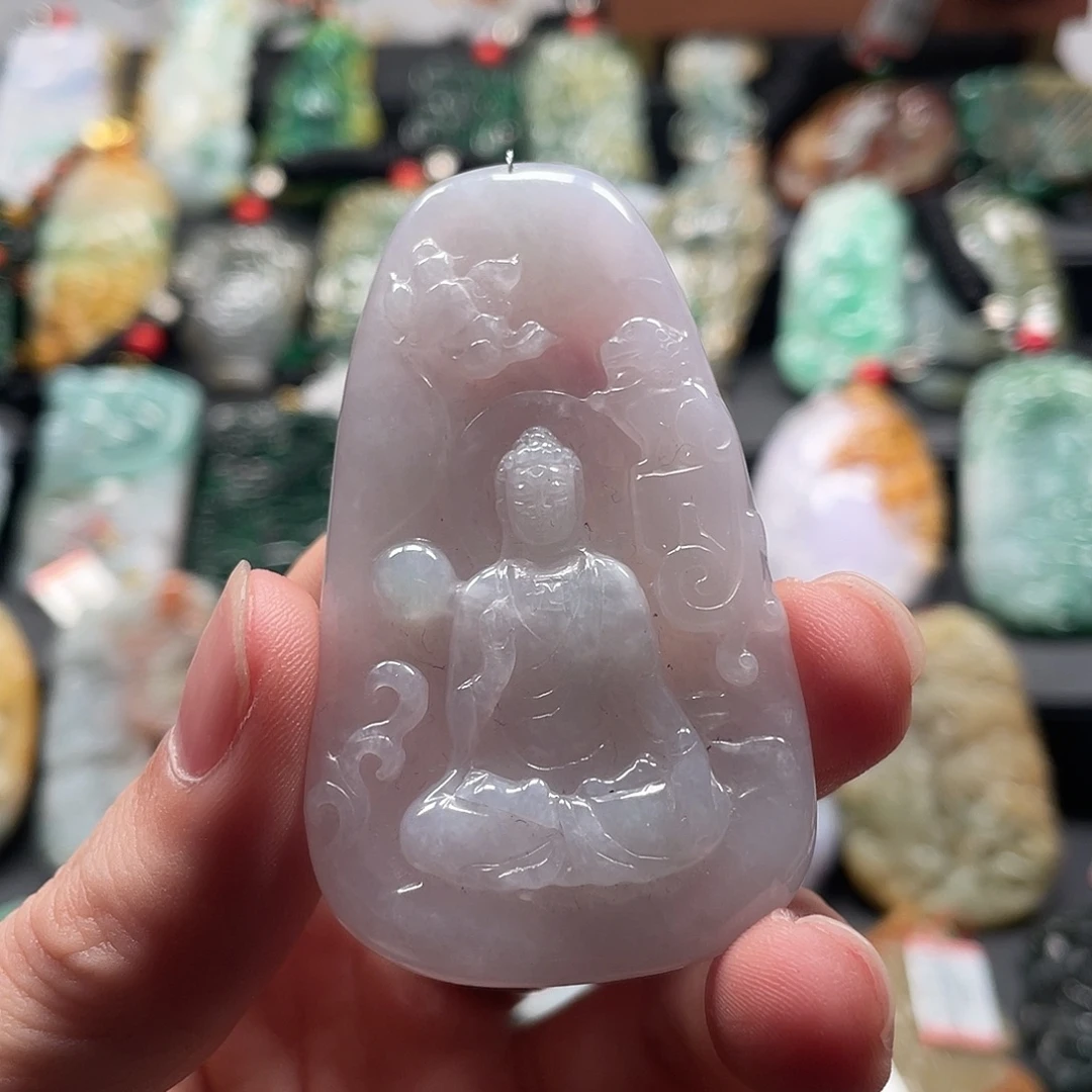 翡翠未镶嵌挂件腾冲19