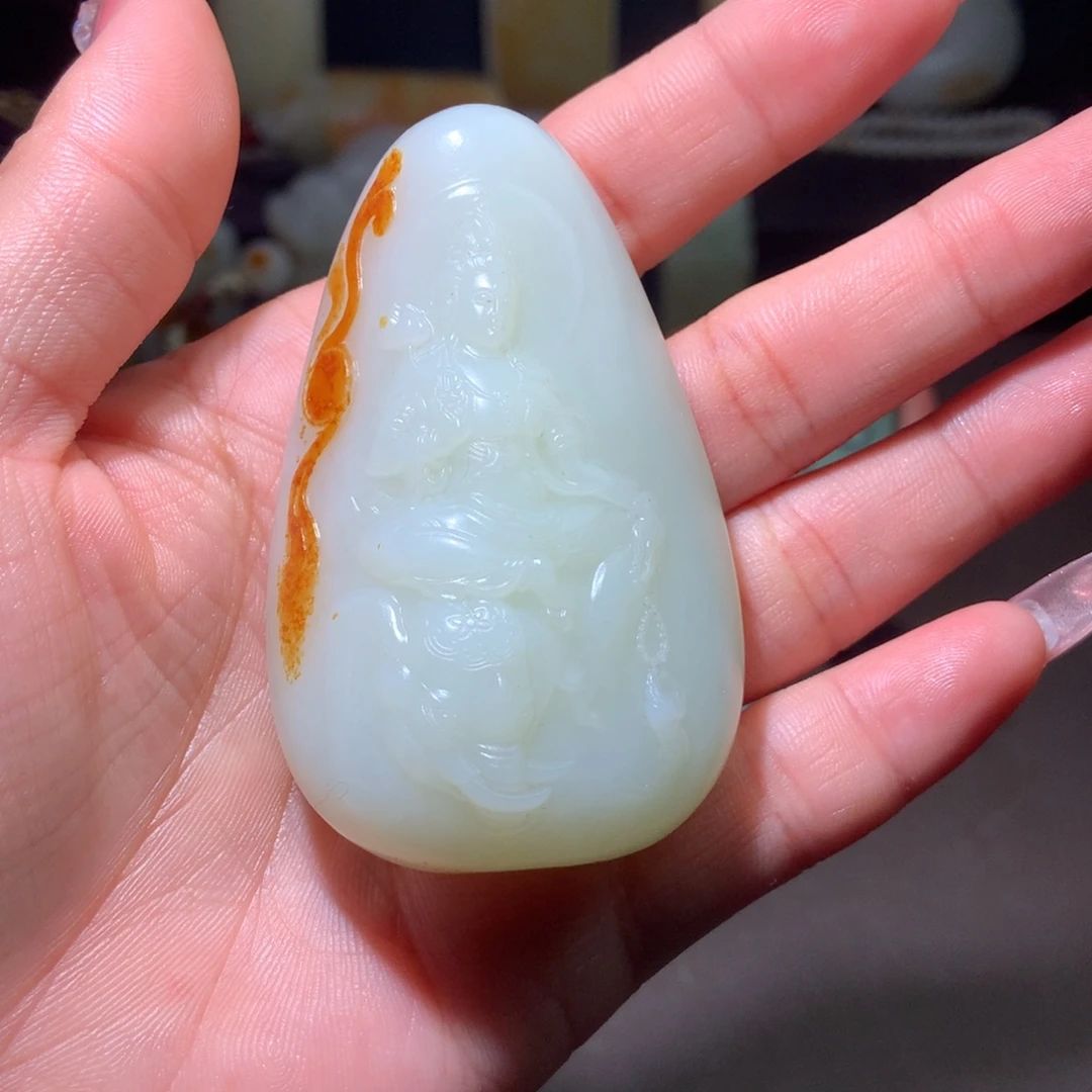 跳***鱼和田玉未镶嵌颈饰