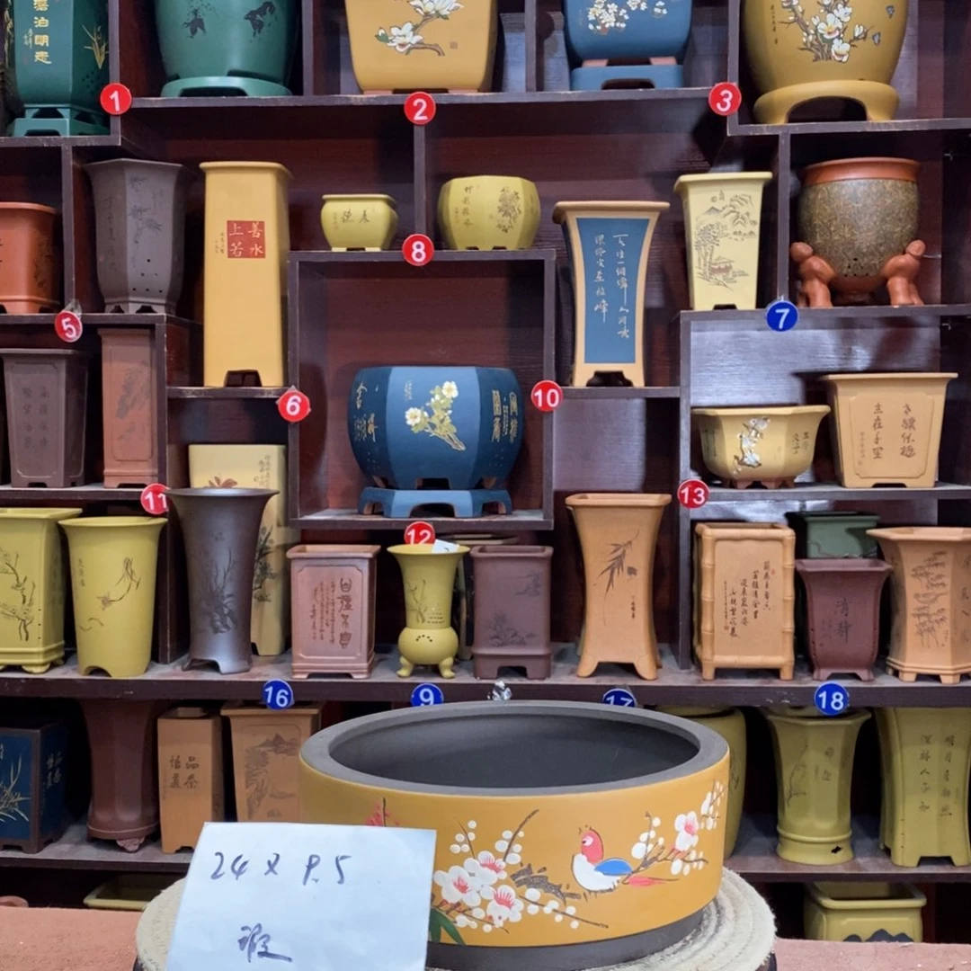 紫砂花盆紫砂花盆