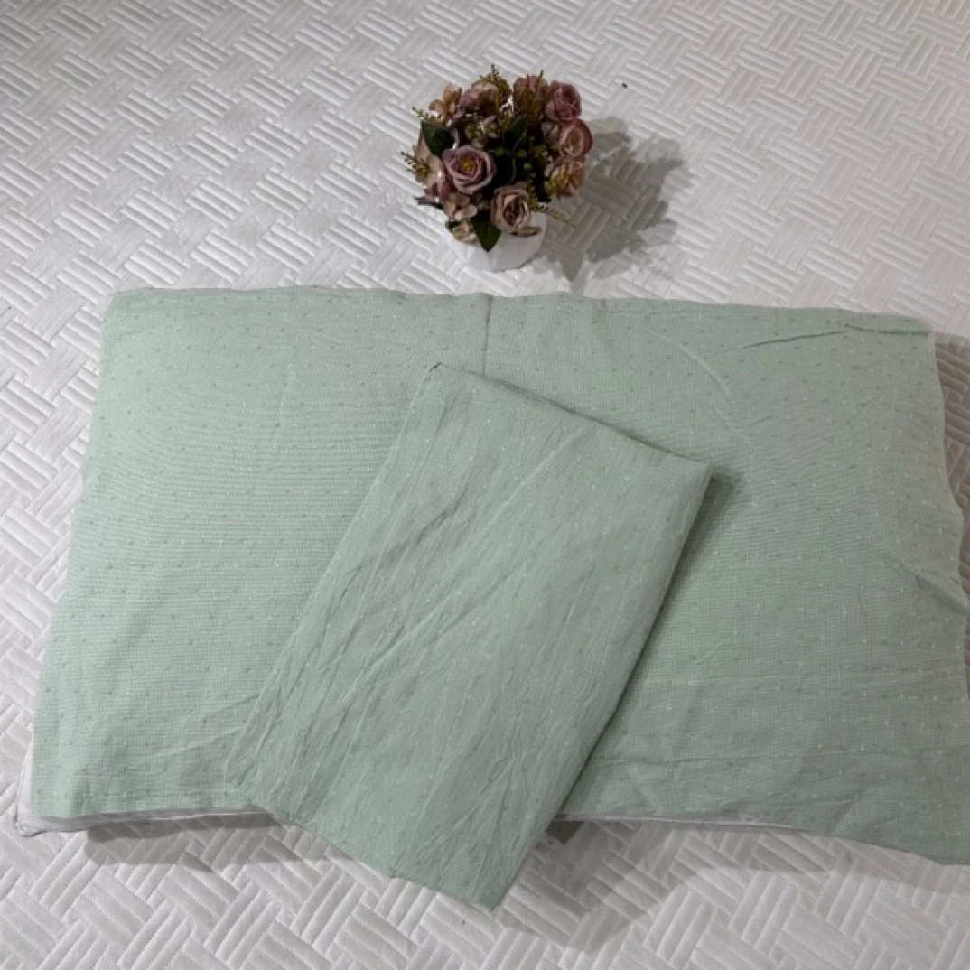 双层纱提花枕套48*74微瑕～A602