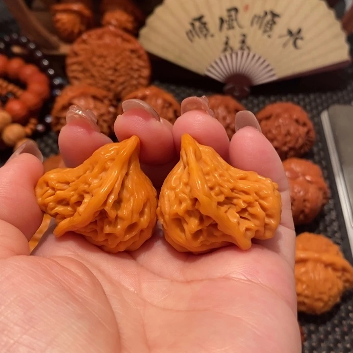 文玩核桃吊坠盘山小鸟1451