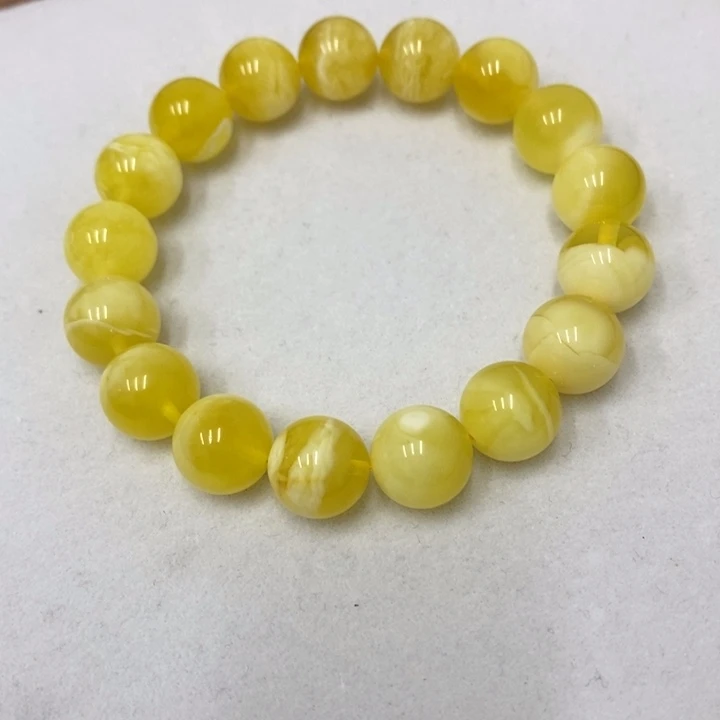 蜜蜡未镶嵌裸石手串