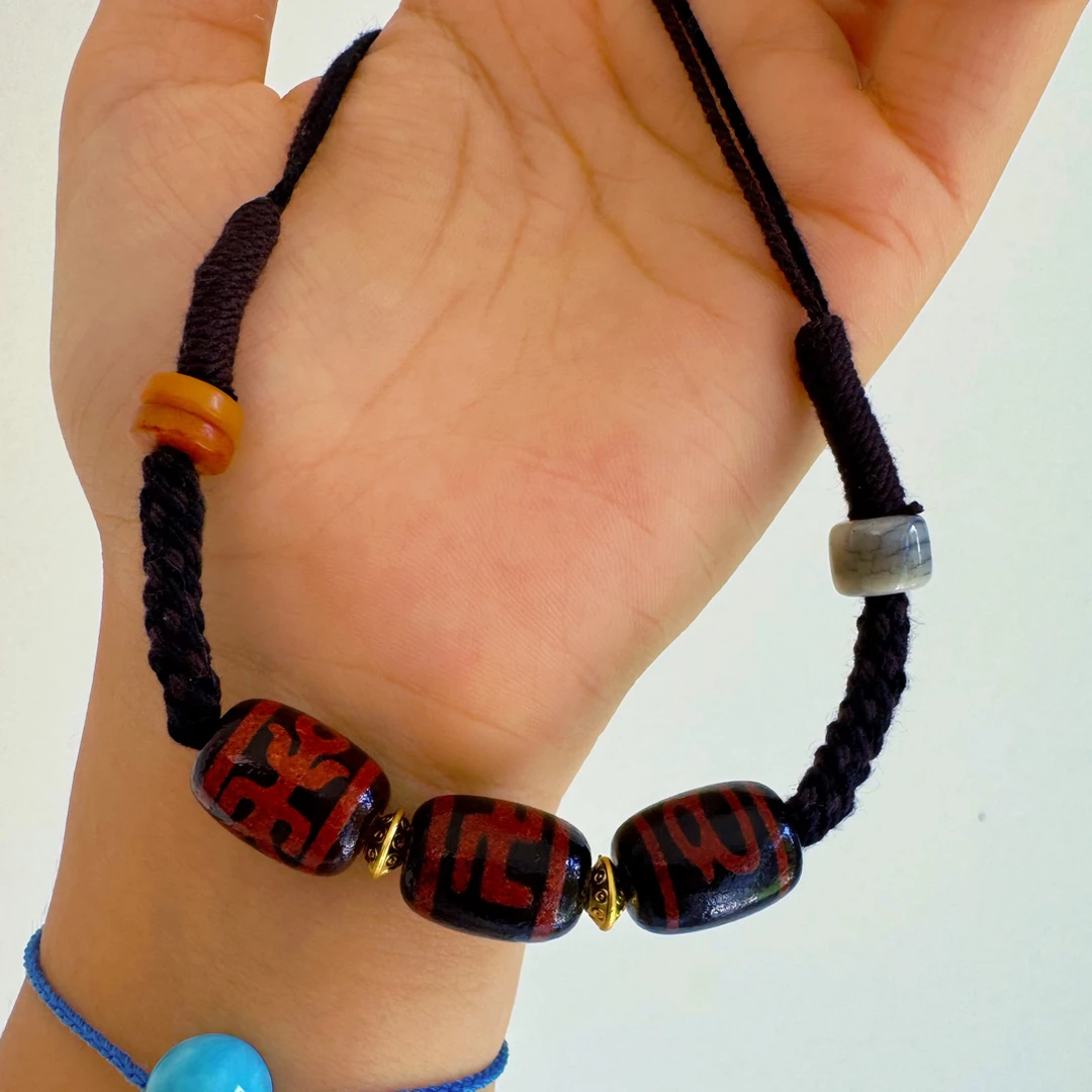 非金属布艺手链 【大米】手编可调节