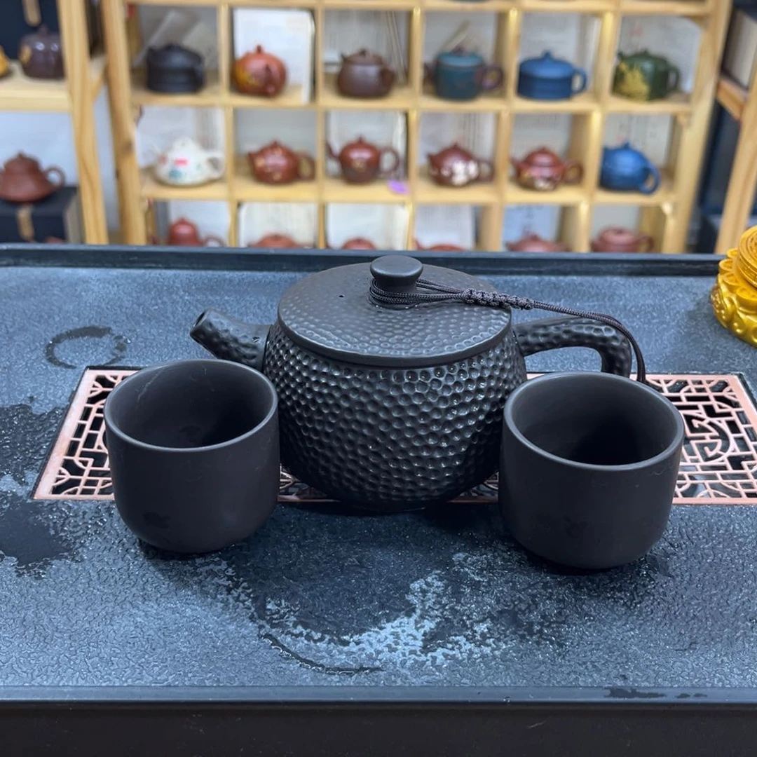 紫砂紫砂汉瓦（一壶两杯）