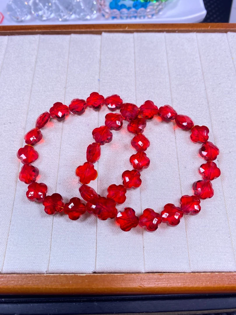 红色切面手串发一条A71