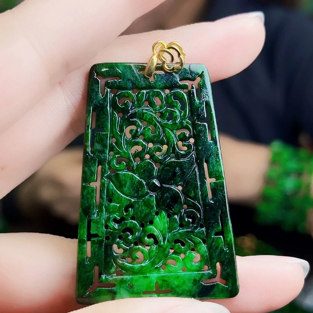 颈饰银S925镶嵌翡翠多样性