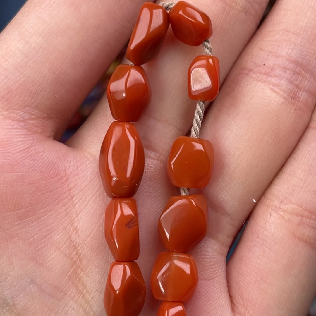 南红玛瑙未镶嵌南红老型珠