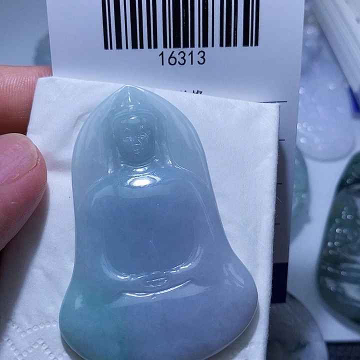 翡翠未镶嵌颈饰天光墟翡翠市场现金代购