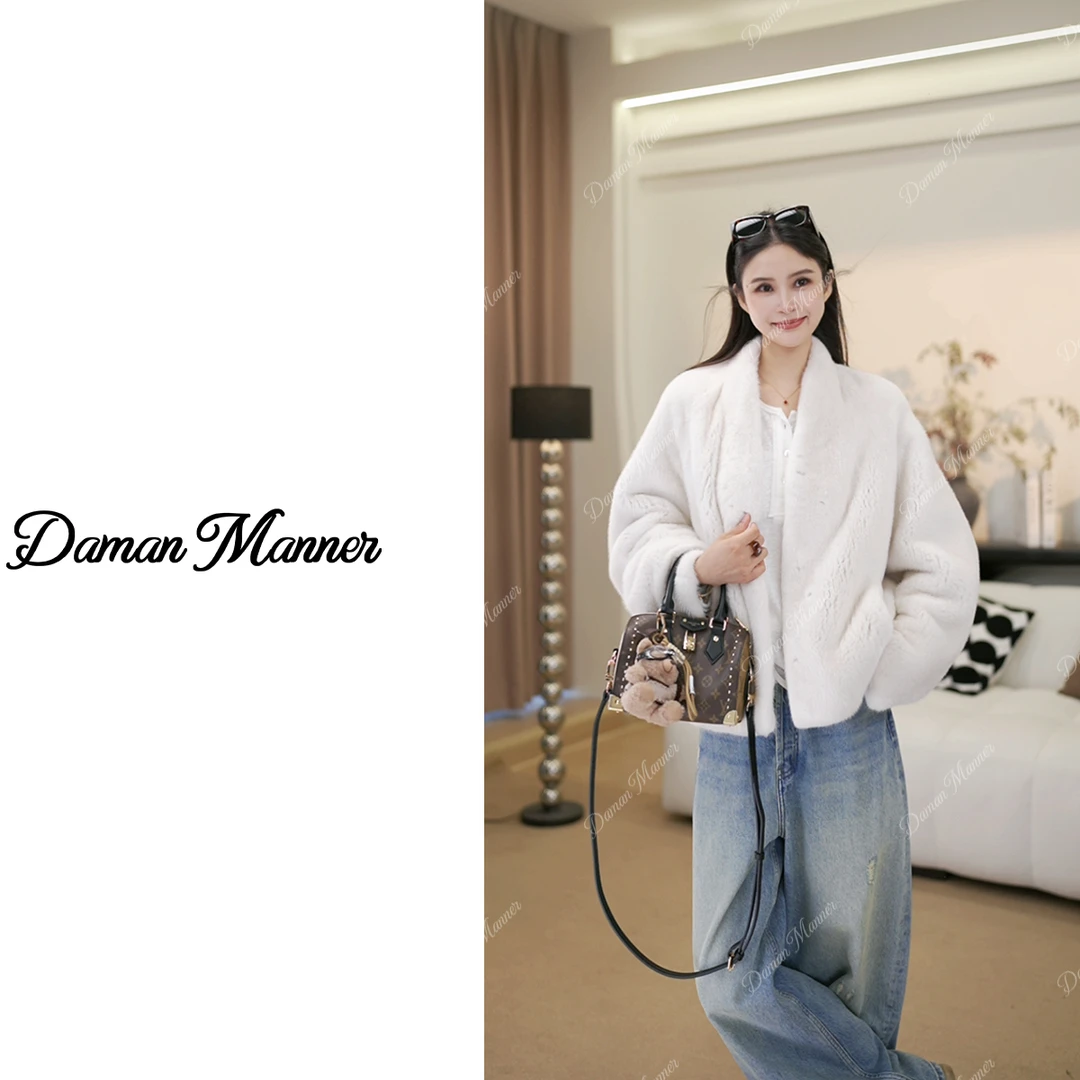 DAMAN | 进口紫金短二皮草外套冬季水貂皮草FY5L055F