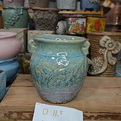 微瑕花盆福利口11.5高14.5