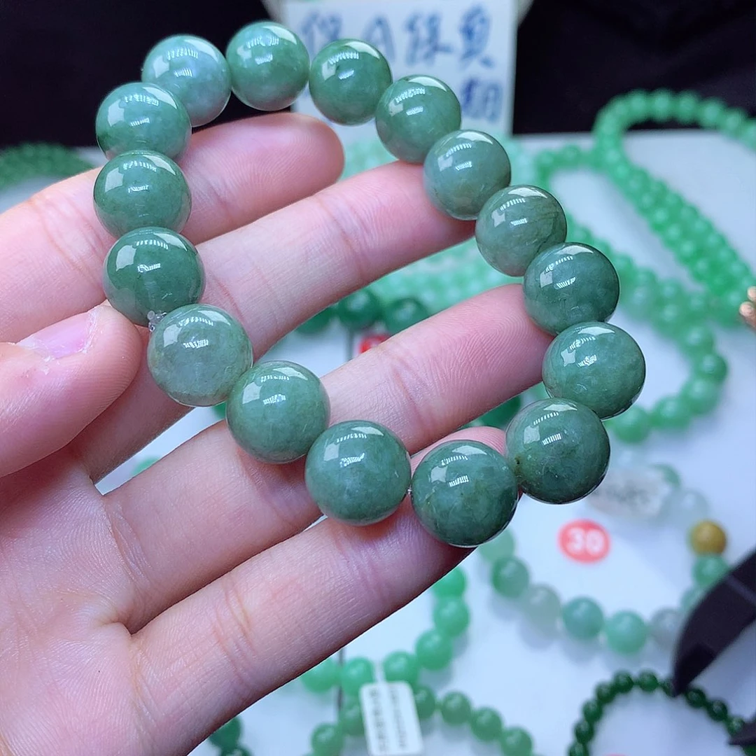 翡翠毛衣链未镶嵌