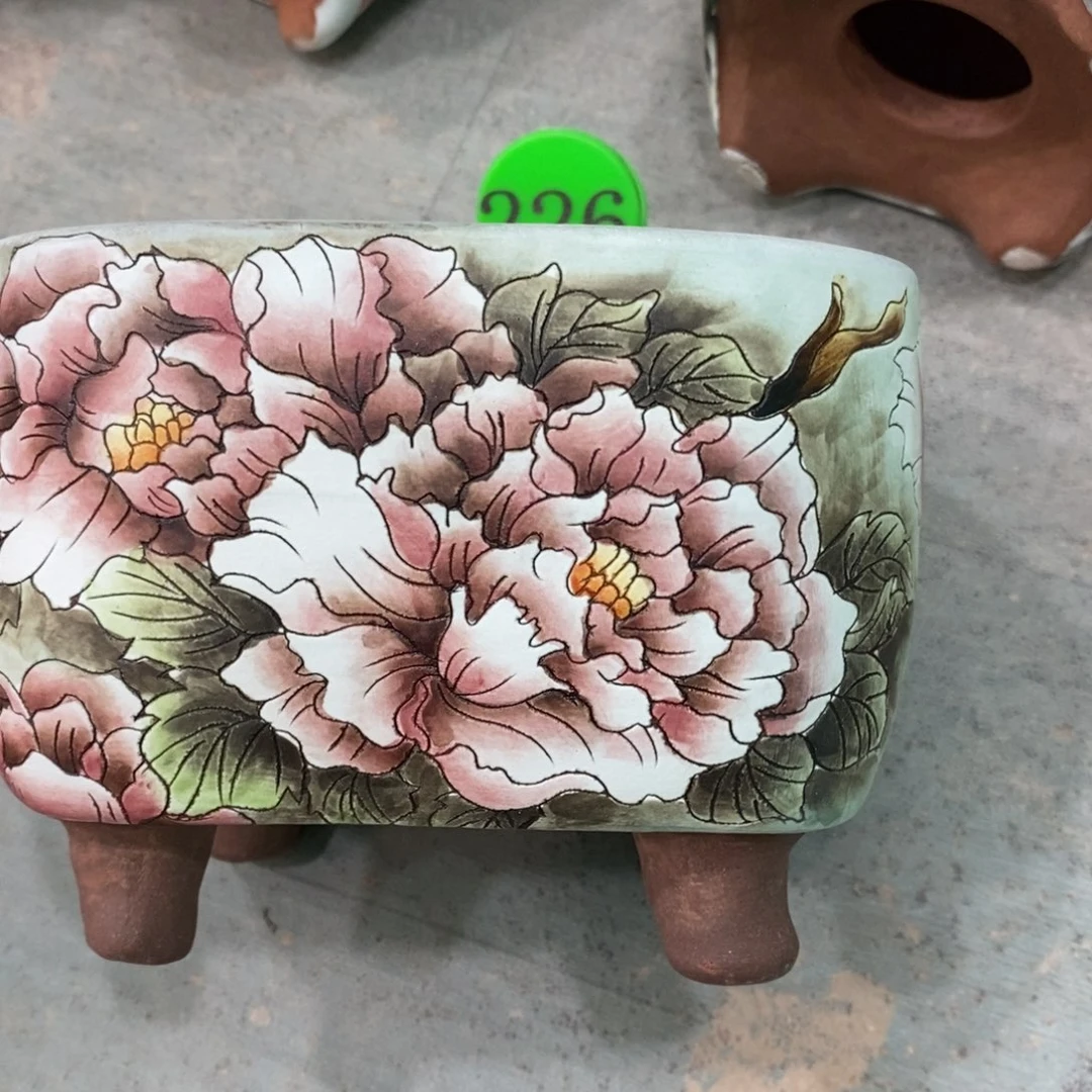 丫***丫紫砂花盆水晶花盆226瑕疵