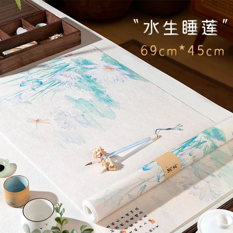 彩绘毛毡垫书法文房四宝画毡布毡毛笔字练字专用书画垫子