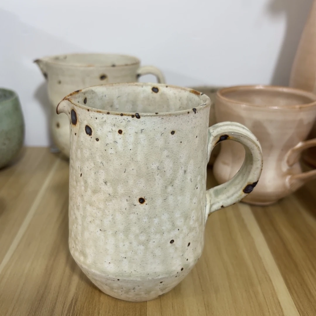 陶阿沐粉引分享壶