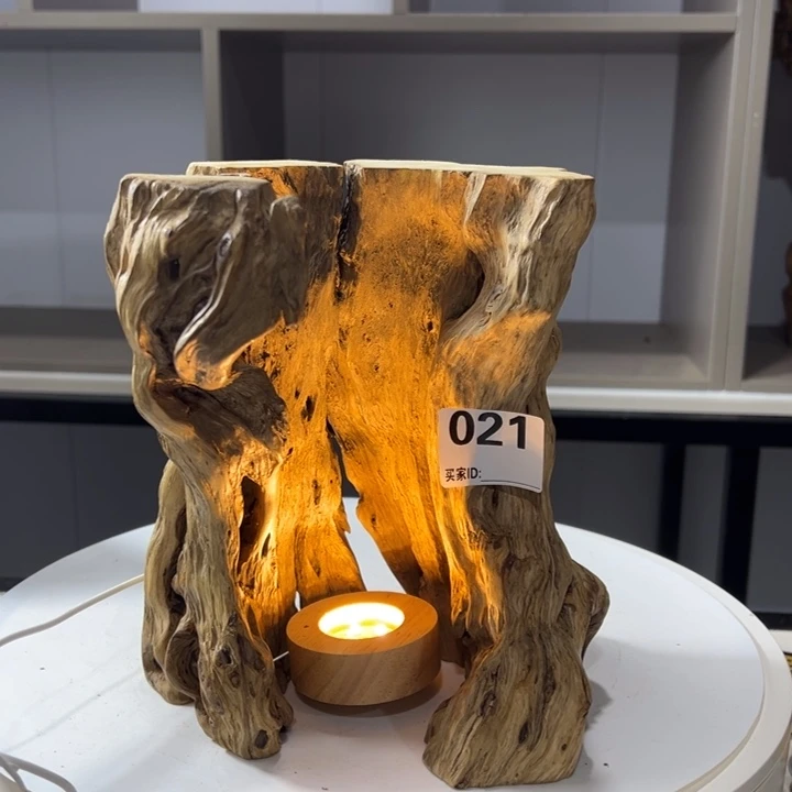 木石榴木镂空氛围灯树灯