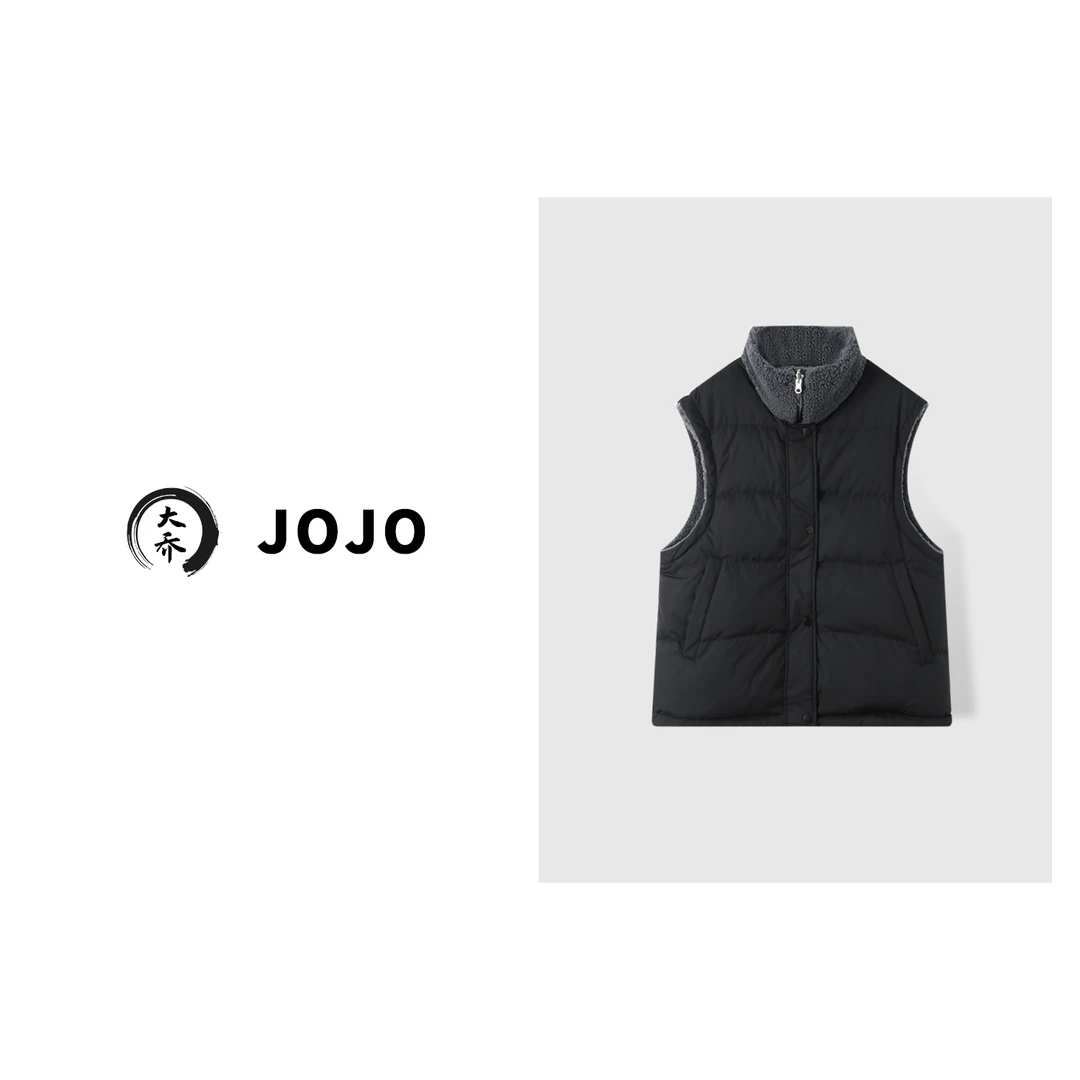 『大乔JoJo』【毛毛马甲】极简高级挺括双面穿毛茸茸保暖百搭无袖马甲