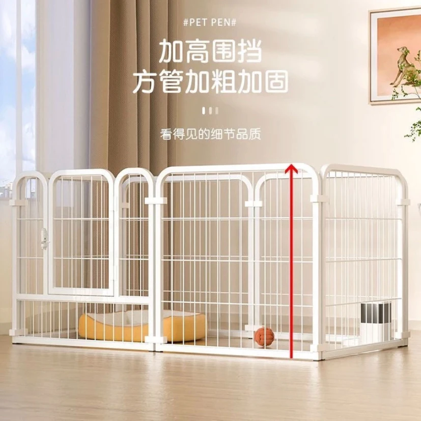 四季加粗家用室内耐用隔离门便宜狗笼子狗围栏宠物围栏狗笼冬款
