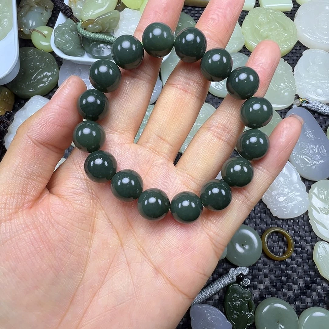 和田玉未镶嵌吊坠(赠链)卡12