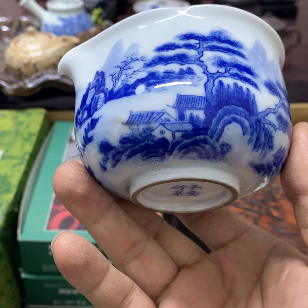 茶盏密胺手绘陶瓷杯子