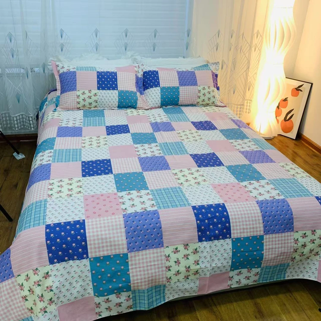 【百福紫】加厚纯棉➕竹纤维混纺粗布凉席床单吸汗透气超好